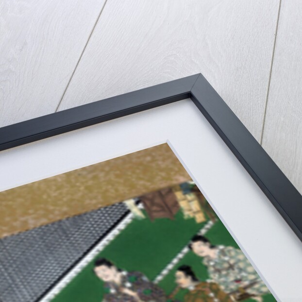 Raiko and his comrades before the demon robber by Anonymous