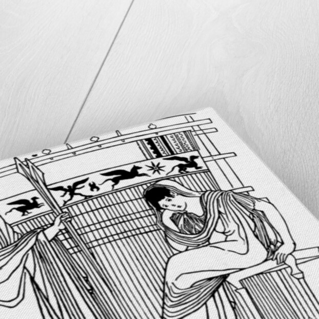 The Loom of Penelope, from the Chuisi Vase, Etruscan, c400 BC by Anonymous