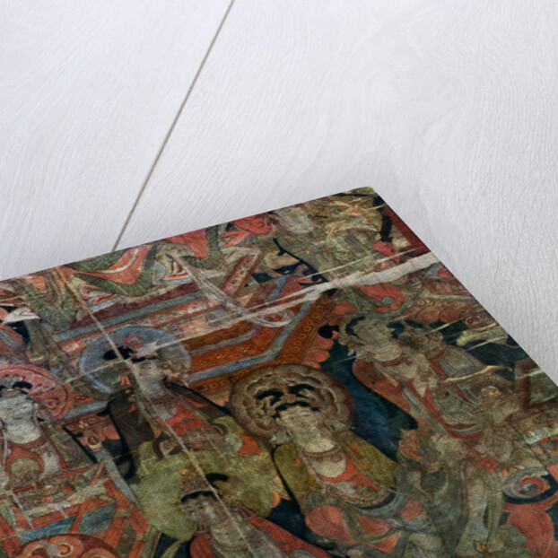 Detail of a picture of Paradise, Chinese, Tang dynasty, 618-907 by Anonymous