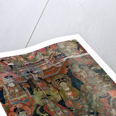 Detail of a picture of Paradise, Chinese, Tang dynasty, 618-907 by Anonymous