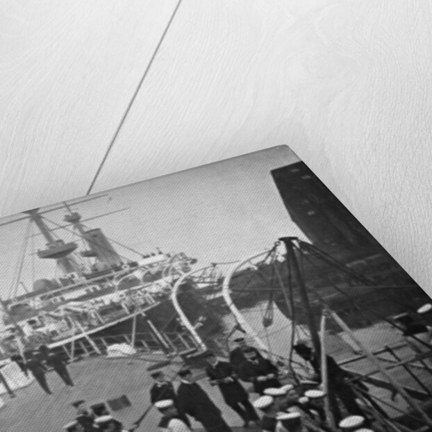 The battleship HMS Resolution, Portsmouth, Hampshire by Gregory & Co