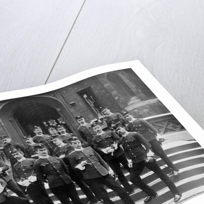 Officers of the 1st Suffolk Regiment at the Tower of London by WW Rouch