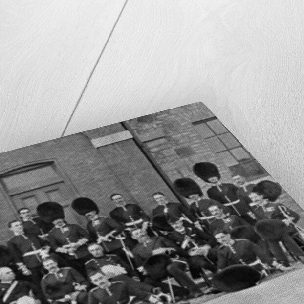 An inspection group of officers of the 1st Scots Guards by Robinson & Sons
