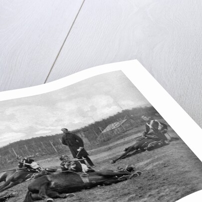 A party of the 4th (Queen's Own) Hussars skirmishing dismounted by Gregory & Co