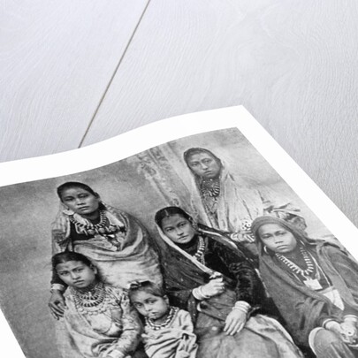 Soldiers' wives and children of the 44th Gurkhas by Bourne & Shepherd