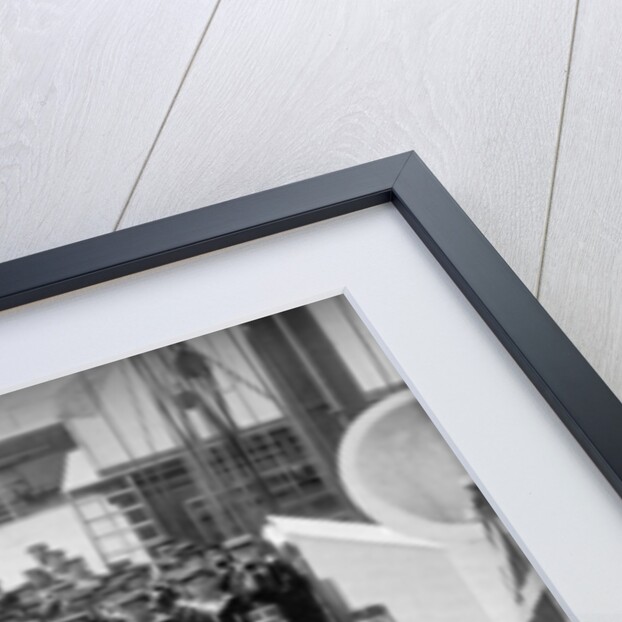 A marching out battalion parade on board the training ship HMS Lion by WM Crockett