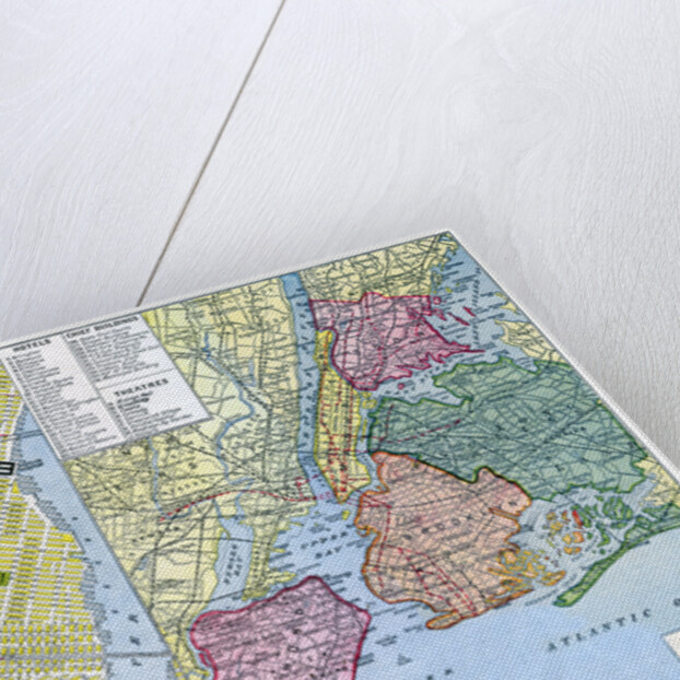 Map of New York City, USA by Anonymous