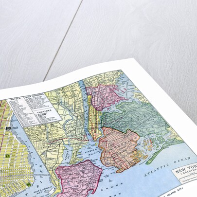 Map of New York City, USA by Anonymous