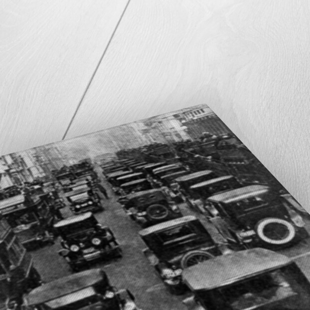 Traffic on 5th Avenue as seen from a control tower, New York City, USA by Ewing Galloway