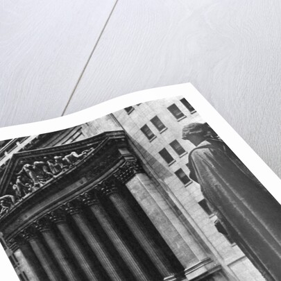 New York Stock Exchange, New York City, USA by Ewing Galloway