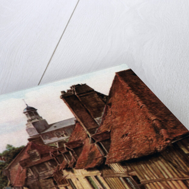 Timber houses by the Pont de Caen in Caudebec-en-Caux, Normandy, France by Anonymous