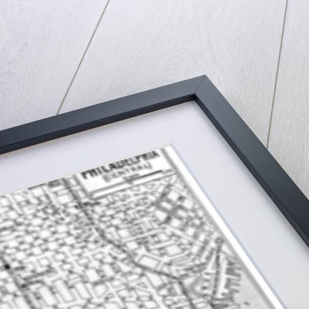 Map of central Philadelphia, Pennsylvania, USA by Anonymous