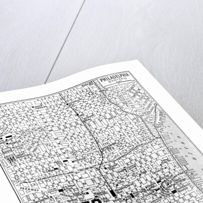 Map of central Philadelphia, Pennsylvania, USA by Anonymous