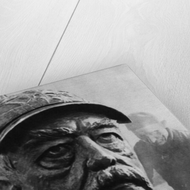 Sculpture of Otto von Bismarck, 19th century Prussian statesman by Wide World Photos