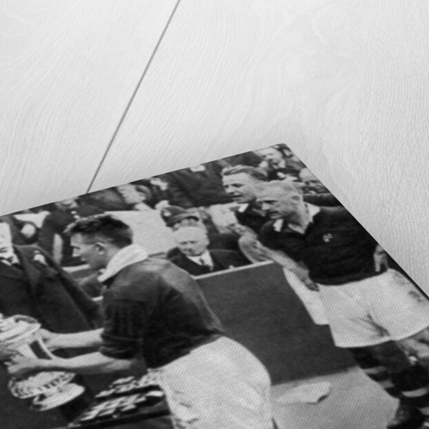 King George V presenting the FA Cup, Wembley Stadium, London by Fox