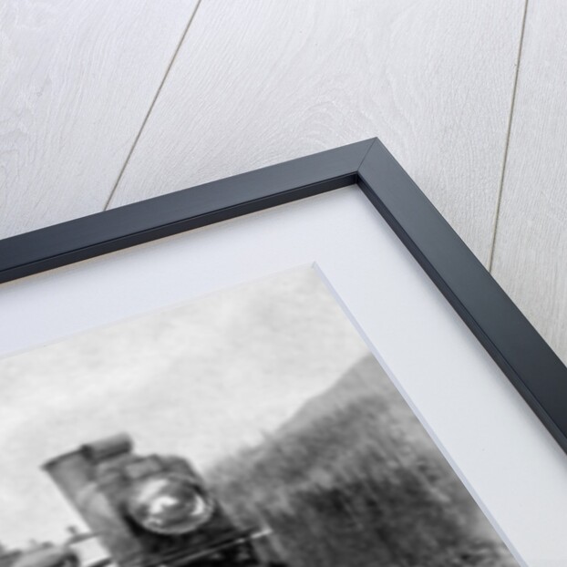 The first regular trans-continental train at Fernie, British Columbia, Canada by Anonymous