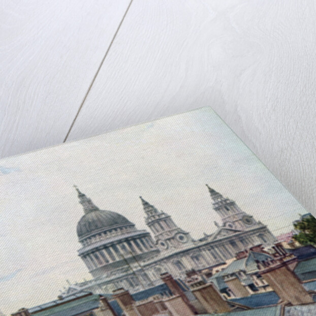 View from the Old Bailey towards St Paul's Cathedral, London by WS Campbell