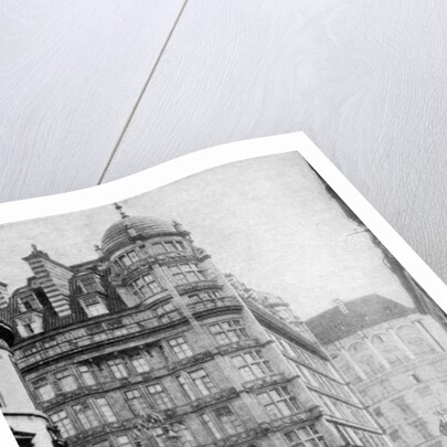 Savoy Hotel and Theatre across the Strand from Norfolk Street, London by Anonymous