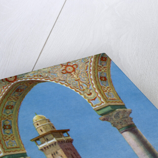 Islamic minaret on Temple Mount, Jerusalem, Palestine by Donald McLeish