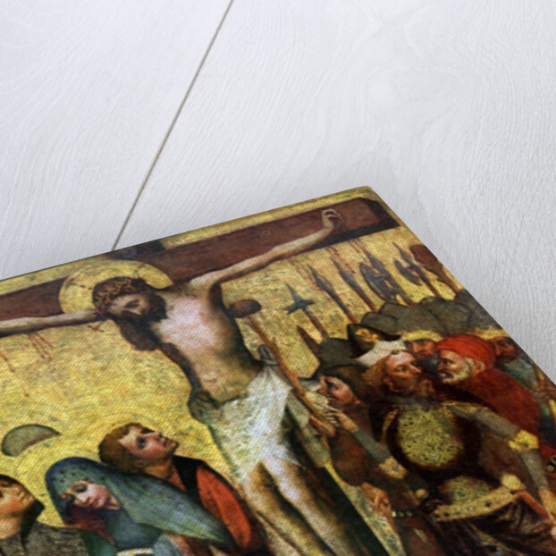 'Crucifixion', before 1400 by Workshop of the Master of the Trebon Altarpiece