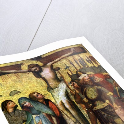'Crucifixion', before 1400 by Workshop of the Master of the Trebon Altarpiece