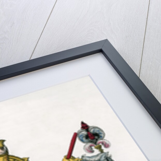 Charles VII, King of France, on horseback in full armour by Gautier