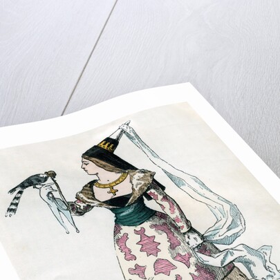 Lady of the manor of the time of Charles VI of France by Petit