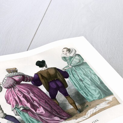 Ladies and gentlemen from about 1584 by Anonymous