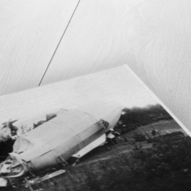 Army Zeppelin Z2 (LZ5) stranded near Weilburg during a storm, Germany by Anonymous