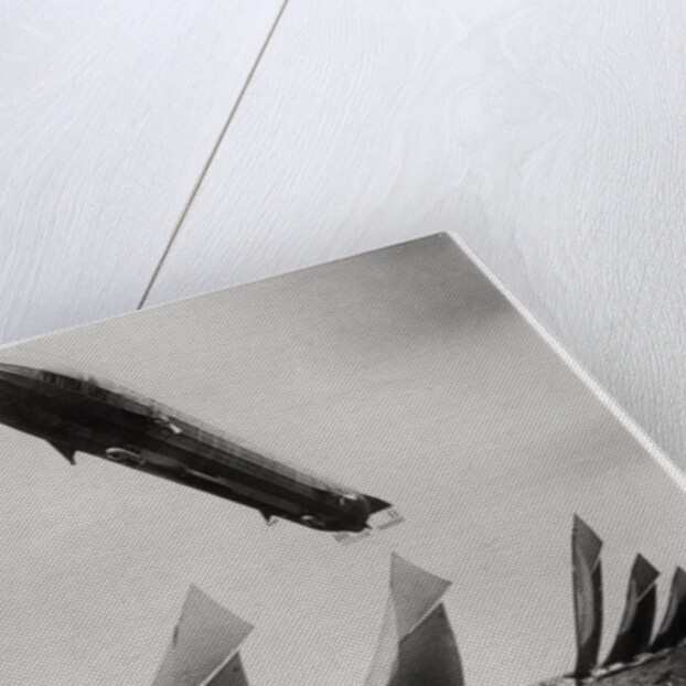 Zeppelin LZ11 'Viktoria Luise' in flight during the Kiel Regatta, Germany by Anonymous