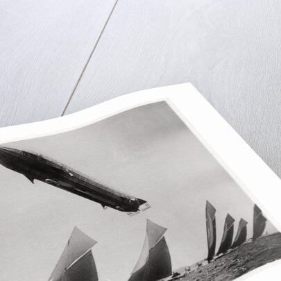 Zeppelin LZ11 'Viktoria Luise' in flight during the Kiel Regatta, Germany by Anonymous