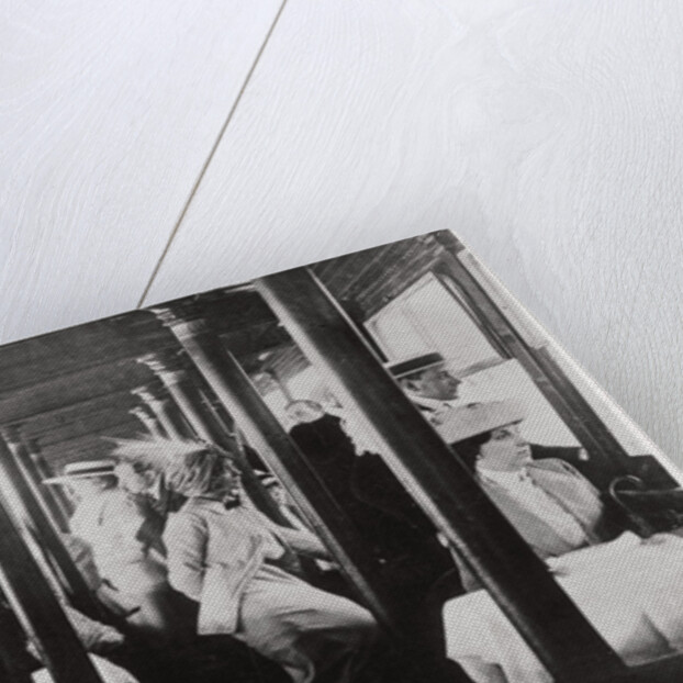 Film company on board Zeppelin LZ13 'Hansa' by Anonymous