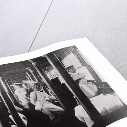 Film company on board Zeppelin LZ13 'Hansa' by Anonymous