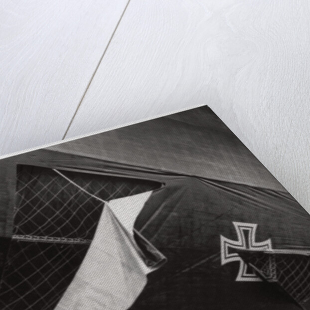 Damaged German navy Zeppelin airship, World War I by Anonymous