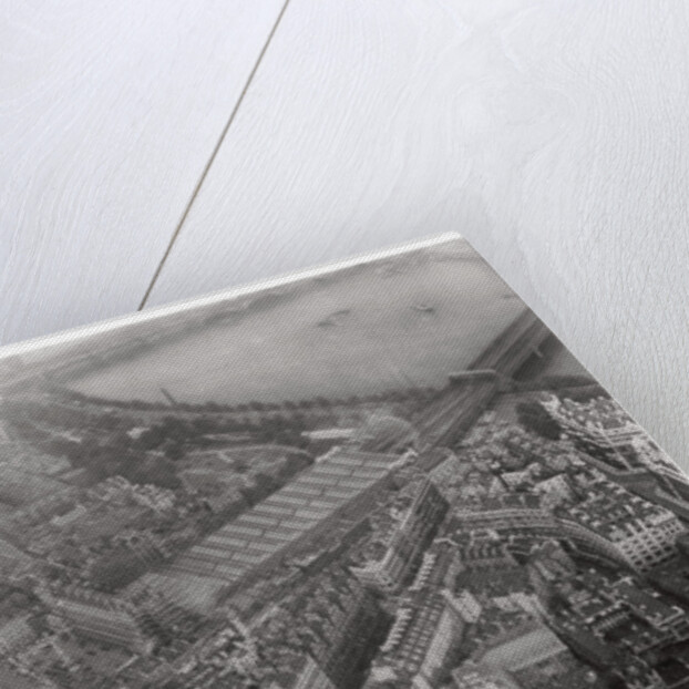 Aerial view of Trafalgar Square, London, from a Zeppelin by Anonymous