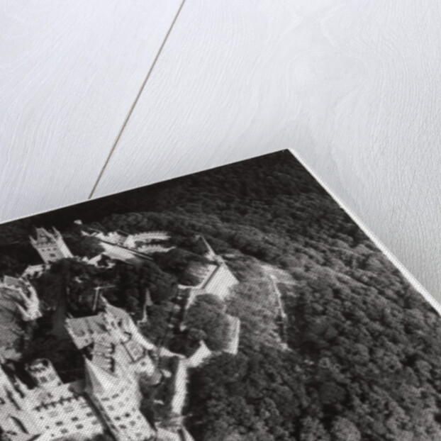 Aerial view of Hohenzollern Castle, Baden-Wurttemberg, Germany, from a Zeppelin by Anonymous