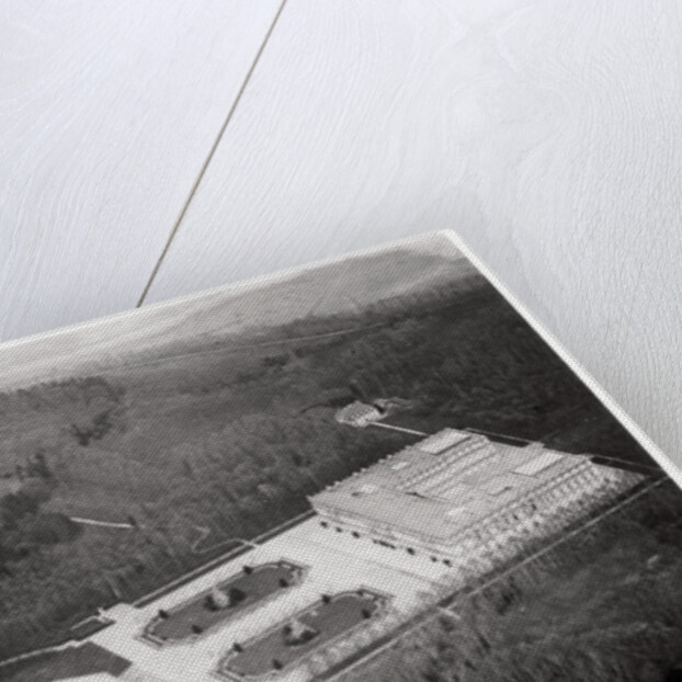 Aerial view of the Herrenchiemsee Palace, Bavaria, Germany, from a Zeppelin by Anonymous