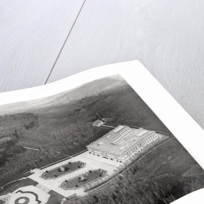 Aerial view of the Herrenchiemsee Palace, Bavaria, Germany, from a Zeppelin by Anonymous