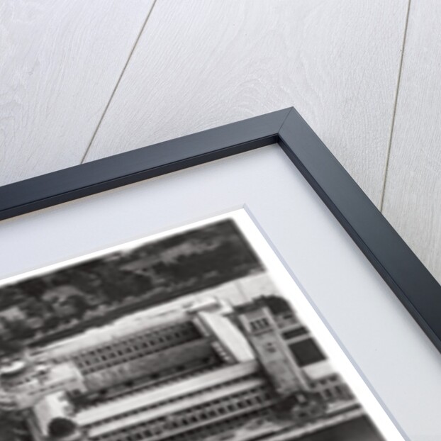 Aerial view of the Deutsches Museum, Munich, Germany, from a Zeppelin by Anonymous