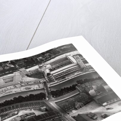 Aerial view of the Deutsches Museum, Munich, Germany, from a Zeppelin by Anonymous