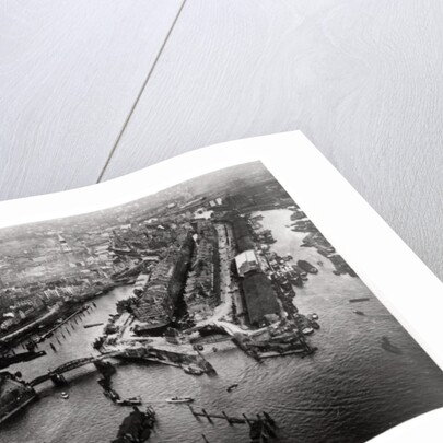 Aerial view of Hamburg harbour, Germany, from a Zeppelin by Anonymous