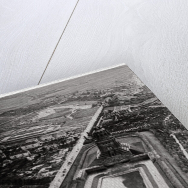 Aerial view of Volkerschlachtdenkmal, Leipzig, Germany, from a Zeppelin by Anonymous