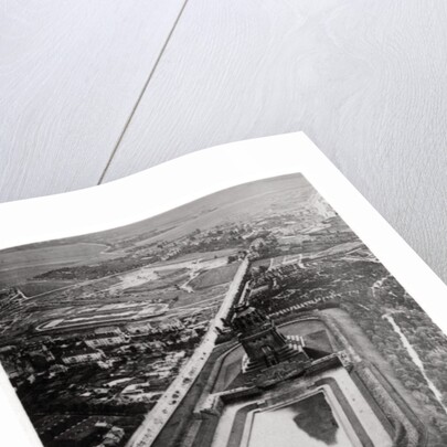 Aerial view of Volkerschlachtdenkmal, Leipzig, Germany, from a Zeppelin by Anonymous