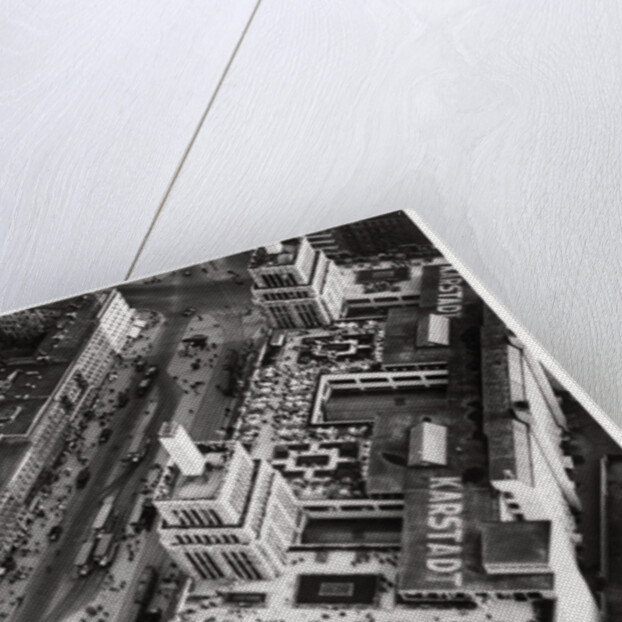 Aerial view of Hermannplatz, Berlin Neukoelln, Germany, from a Zeppelin by Anonymous