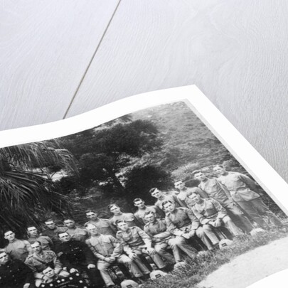 Group portrait of C Company, 2nd Battalion the King's Regiment, Iraq by Anonymous