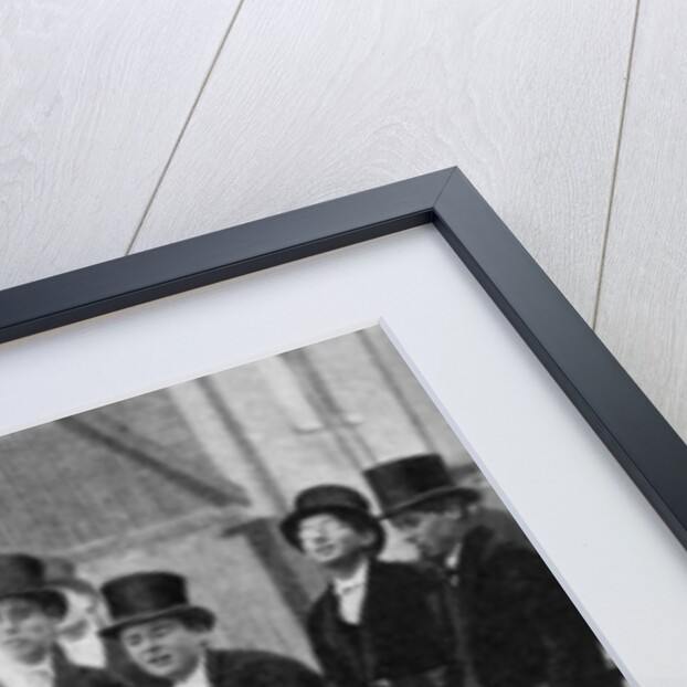 Eton's amateur firemen practising a hose drill, Berkshire by Anonymous