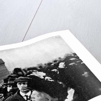 Official Notification of the Death of King Edward Posted Outside Buckingham Palace by Illustrations Bureau