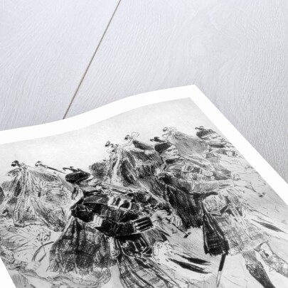 To the Wail of the Pipes, The Highland Soldiers' Lament by Richard Caton Woodville II