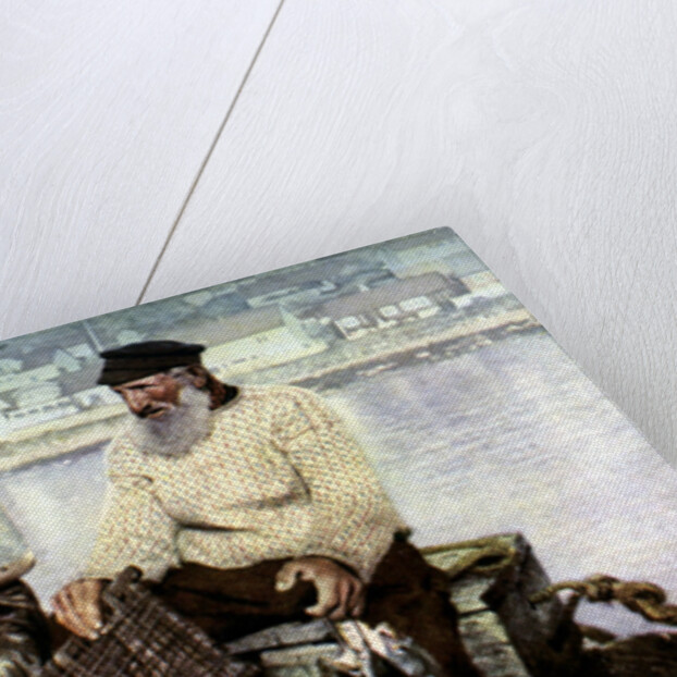 Fishermen, fishing town of Molle, on the headlands of Kullen in the Kattegat, Sweden by Anonymous