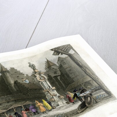 The Fish Market, Antwerp by J Rogers